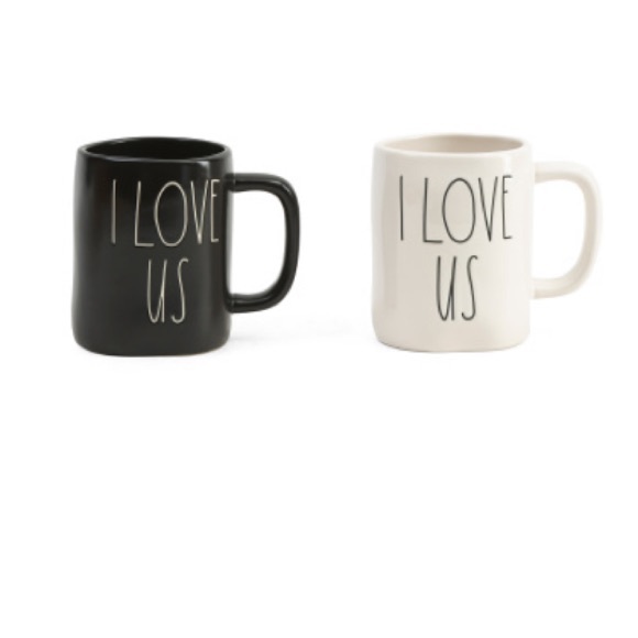 LAST 1 ! NEW Rae Dunn “I Love Us” mug set - Picture 4 of 7